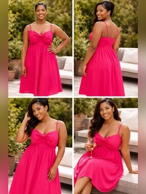 Belle Isle Bow Midi Dress - TORRID - NWT